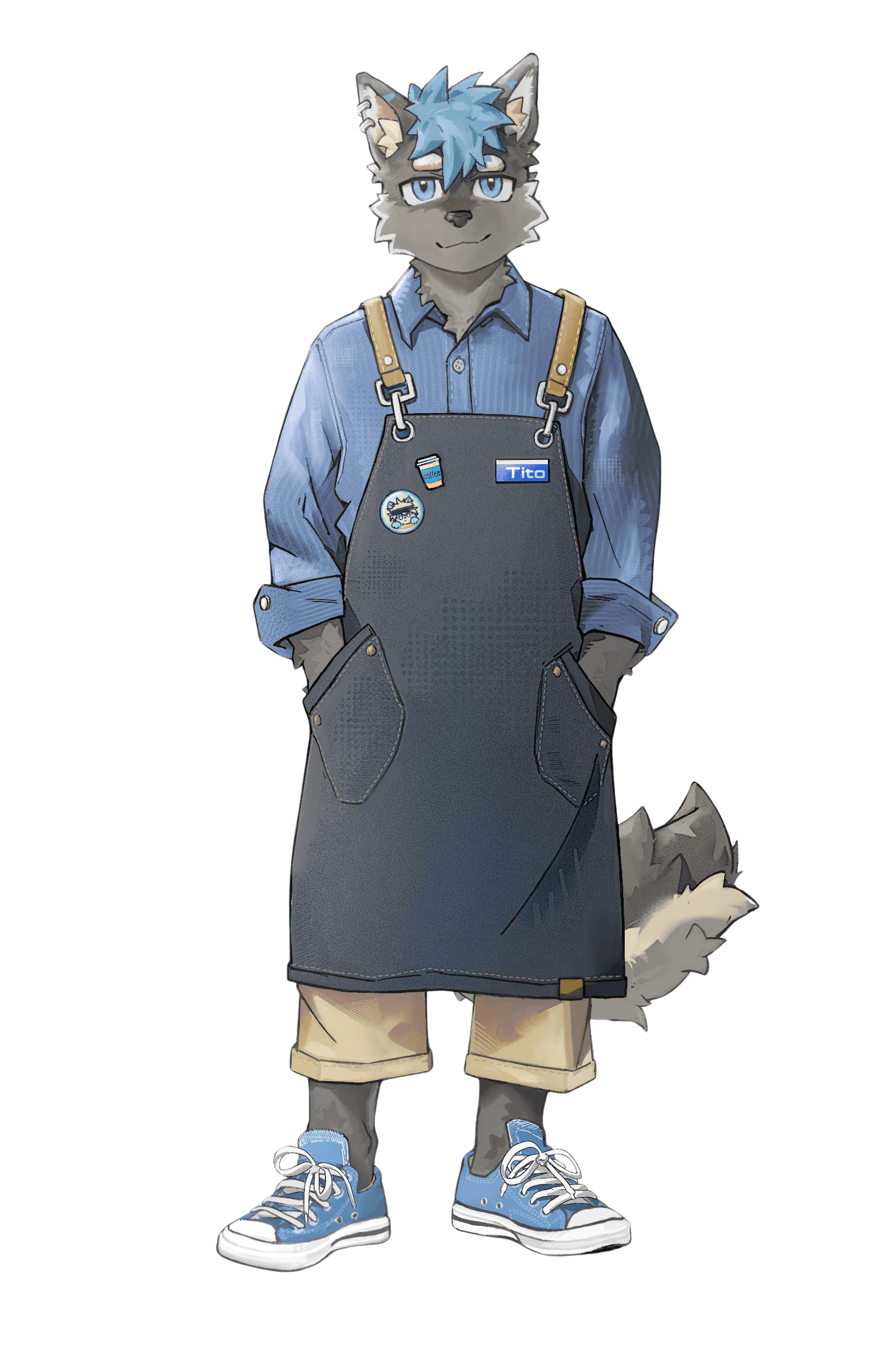 Tito_XD original character coffee master ver. by artist Frankuwu